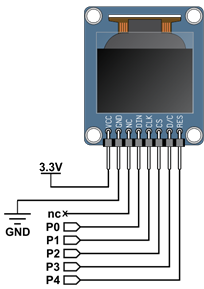 Schematic for the OLED sensor circuit.