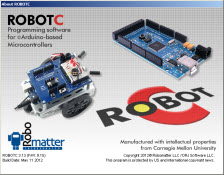 The ROBOTC for Arduino "About" screen