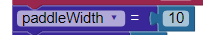paddleWidth variable for the Cap Sense BlocklyProp Pong game.