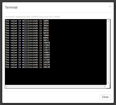 real time clock with milliseconds