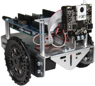Pixy2 CMUcam mounted on Shield-Bot robot