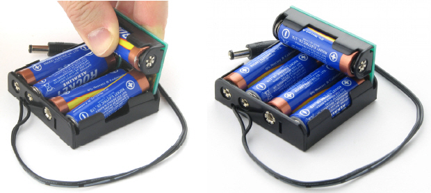 Inserting the Boe-Boost module into the 4-cell battery pack