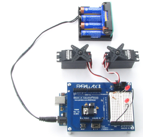 4-cell battery pack setup with Boe-Boost assembled and connected