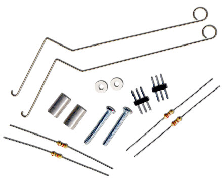 Parts to build the whisker sensors on the BOE Shield-Bot