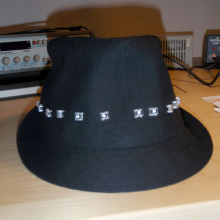 LED Fedora in off mode.